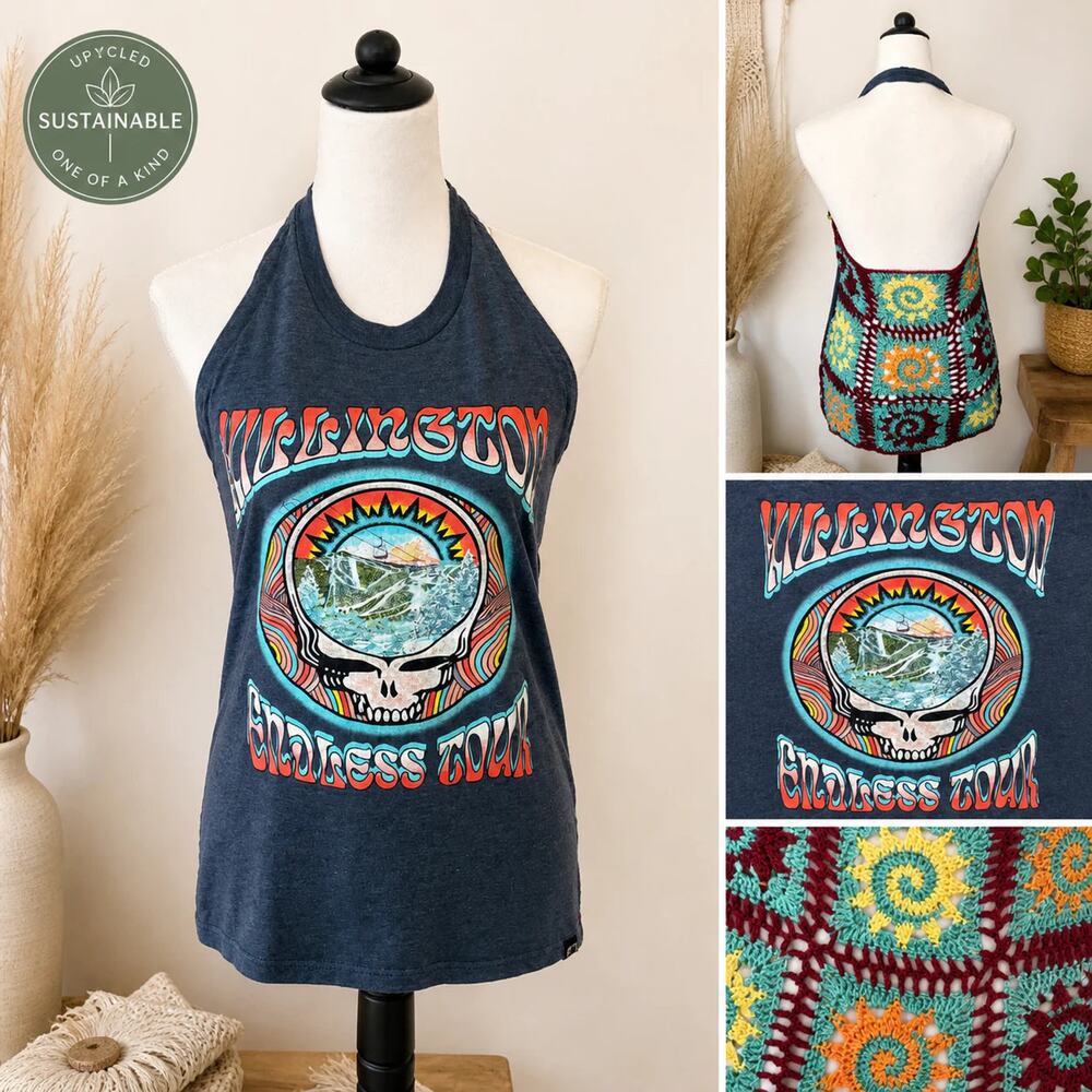 Upcycled Grateful Dead Halter Top